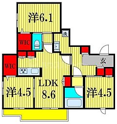 間取図画像 3LDK