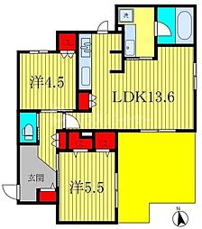 間取図画像 2LDK