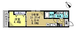 間取図画像 1LDK