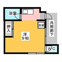 SunShells ワンルームの間取図画像