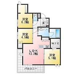 練馬区向山3丁目マンション 3LDKの間取図画像