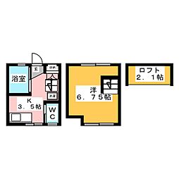 ヒーリングファクトリー江古田 1Kの間取図画像