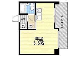 アルテハイム城北1号棟 ワンルームの間取図画像