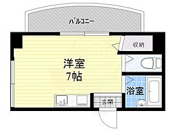 有馬パレス千林 ワンルームの間取図画像