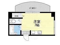 有馬パレス千林 ワンルームの間取図画像