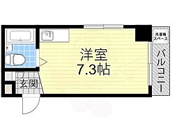ヴィラ五月 ワンルームの間取図画像