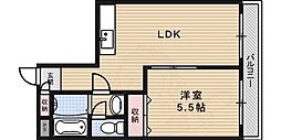 アーバンアイム 1LDKの間取図画像