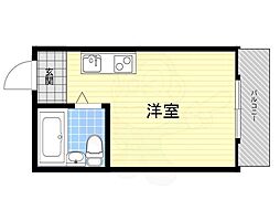 コレクション関目弐番館 ワンルームの間取図画像