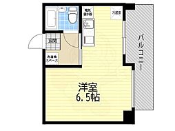 アルテハイム城北1号棟 ワンルームの間取図画像