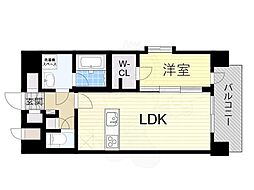 LA GRACE 千林大宮 1LDKの間取図画像