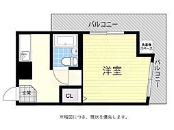 プレジデント千林 1Kの間取図画像