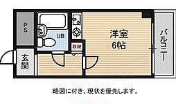 朝日プラザアクルス城東 ワンルームの間取図画像