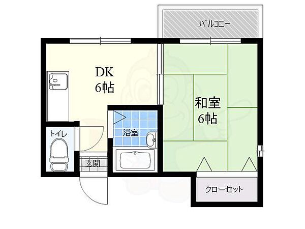 ハイツハセガワPART3 ｜大阪府大阪市旭区大宮３丁目(賃貸マンション1DK・2階・25.00㎡)の写真 その2