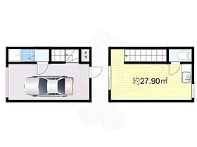 玉井町ガレージハウス  ｜ 大阪府豊中市玉井町３丁目（賃貸テラスハウス1R・1階・55.80㎡） その2