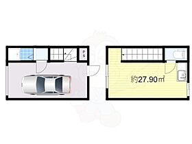 玉井町ガレージハウス  ｜ 大阪府豊中市玉井町３丁目（賃貸テラスハウス1R・1階・55.80㎡） その2