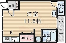 伊丹空港ルーム  ｜ 大阪府豊中市螢池西町２丁目（賃貸アパート1R・1階・28.00㎡） その2