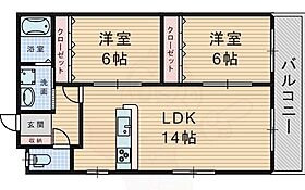 三隆(3)コーポラス  ｜ 大阪府豊中市中桜塚５丁目（賃貸アパート2LDK・1階・60.72㎡） その2