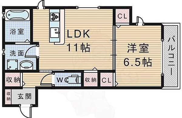 大阪府豊中市曽根東町３丁目(賃貸マンション1LDK・1階・43.73㎡)の写真 その2