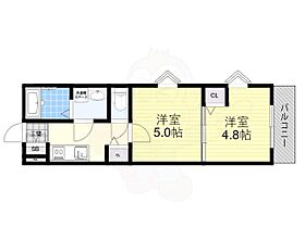 （仮称）Oak豊中本町  ｜ 大阪府豊中市本町２丁目（賃貸アパート2K・2階・30.43㎡） その2