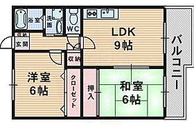 メイプルコート豊中  ｜ 大阪府豊中市本町９丁目（賃貸マンション2LDK・1階・52.81㎡） その2