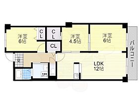 大阪府豊中市若竹町２丁目（賃貸マンション3LDK・2階・70.00㎡） その2