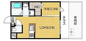 リアコート豊中岡町2  ｜ 大阪府豊中市宝山町（賃貸アパート1LDK・1階・25.37㎡） その2