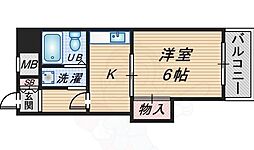 ハイツオーキタ 1Kの間取図画像