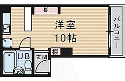 家暮楽とねやま坂 ワンルームの間取図画像