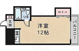 メゾンクレール ワンルームの間取図画像
