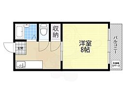 末広マンション 1DKの間取図画像