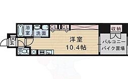 アーバネックストヨナカ ワンルームの間取図画像