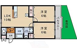 ハイツ東渡辺 1階/-