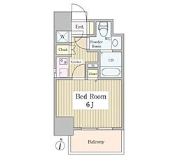 エスパローマ目白 1Kの間取図画像