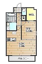 間取図画像 1LDK