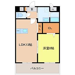 間取図画像 1LDK
