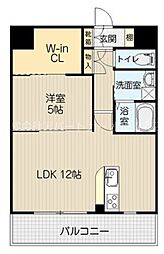 LUMIUS長嶺 1LDKの間取図画像