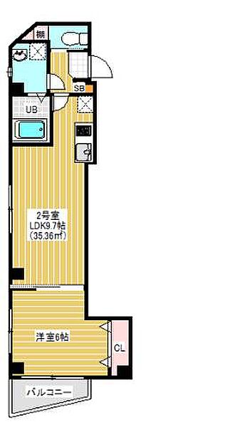 千葉県千葉市中央区今井3丁目(賃貸マンション1LDK・3階・35.36㎡)の写真 その2