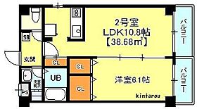 千葉県千葉市花見川区幕張町5丁目417-382（賃貸マンション1LDK・4階・38.68㎡） その2