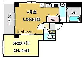 千葉県千葉市中央区新田町（賃貸マンション1LDK・3階・34.42㎡） その2