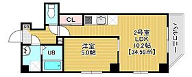 クラージュグラン院内 702 ｜ 千葉県千葉市中央区院内1丁目（賃貸マンション1LDK・7階・34.59㎡） その1