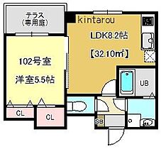 プラチナレジデンス 102 ｜ 千葉県千葉市中央区今井2丁目（賃貸マンション1LDK・1階・32.10㎡） その2