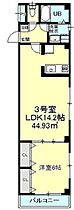 ル・エルセルゼ 203 ｜ 千葉県千葉市中央区新田町（賃貸マンション1LDK・2階・44.93㎡） その2