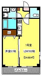 SolLago 1LDKの間取図画像