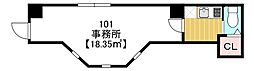 金太郎ヒルズ361 1Kの間取図画像