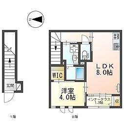 間取図画像 1LDK