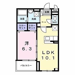 間取図画像 1LDK