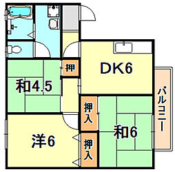 間取図画像 3DK
