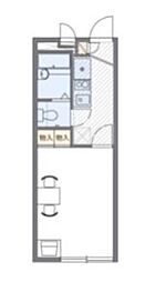 JR東海道・山陽本線 西明石駅 徒歩9分の賃貸アパート 1階1Kの間取り