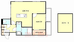 間取図画像 1LDK