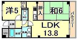 阪神武庫川線 武庫川団地前駅 徒歩14分